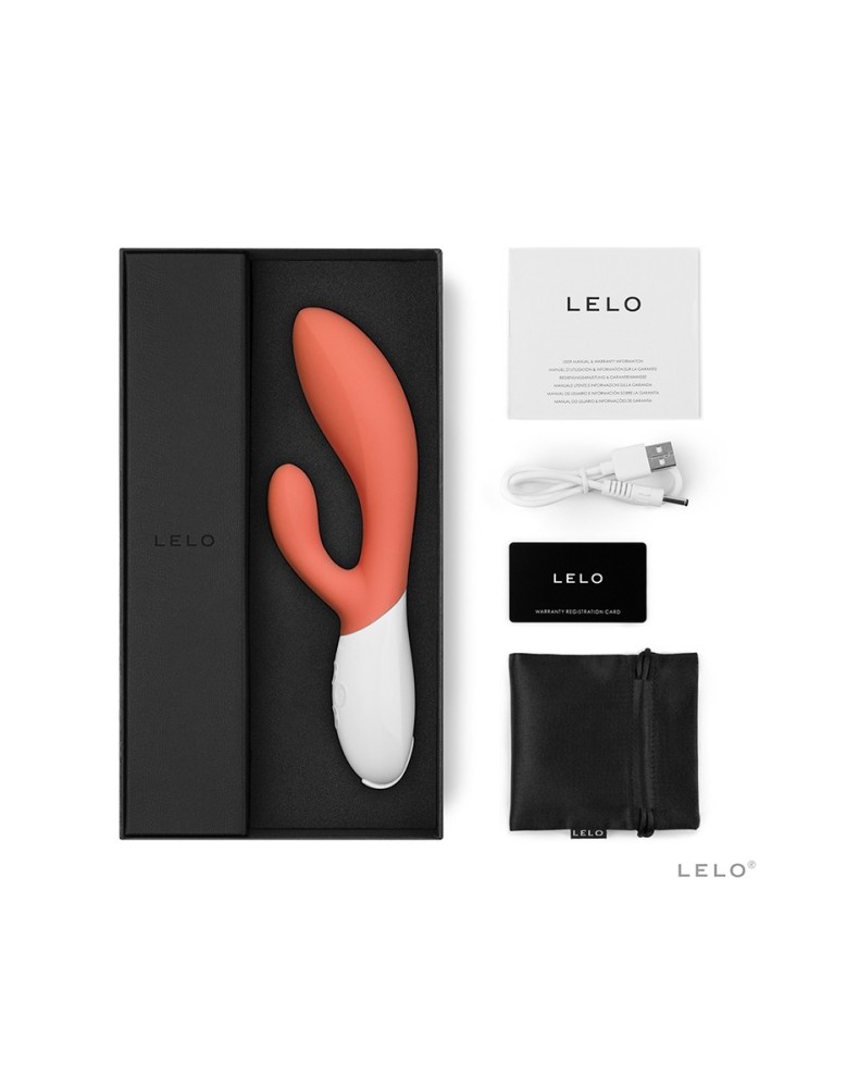 Vibro Rabbit Ina 3 Coral Red - Lelo