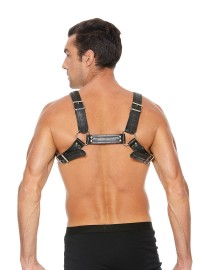Harnais Buckle Bulldog noir - Ouch!