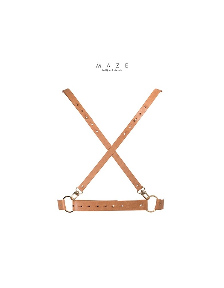 Harnais X marron - Maze