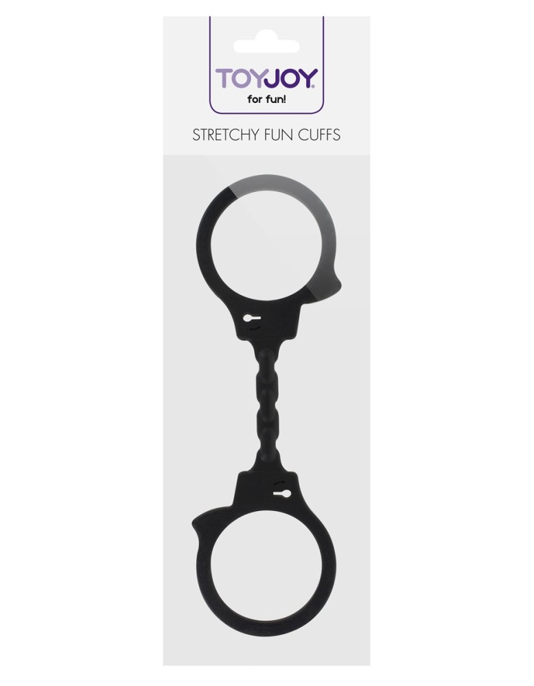 Menottes silicone stretchy - noir