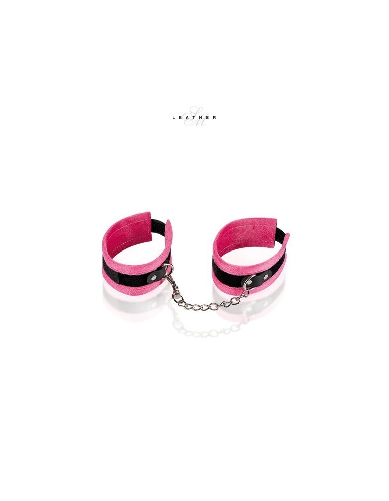 Menottes de chevilles rose et noir