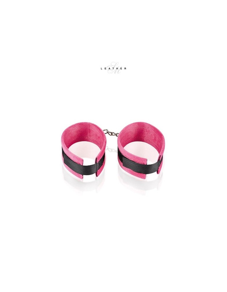 Menottes de chevilles rose et noir