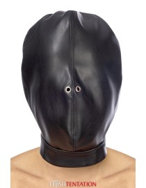Cagoule BDSM fermée simili cuir - Fetish Tentation