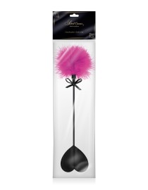 Tapette coeur avec pompon fuchsia - Sweet Caress