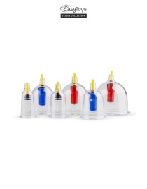 Coffret 6 ventouses Cupping Set - EasyToys Fetish Collection