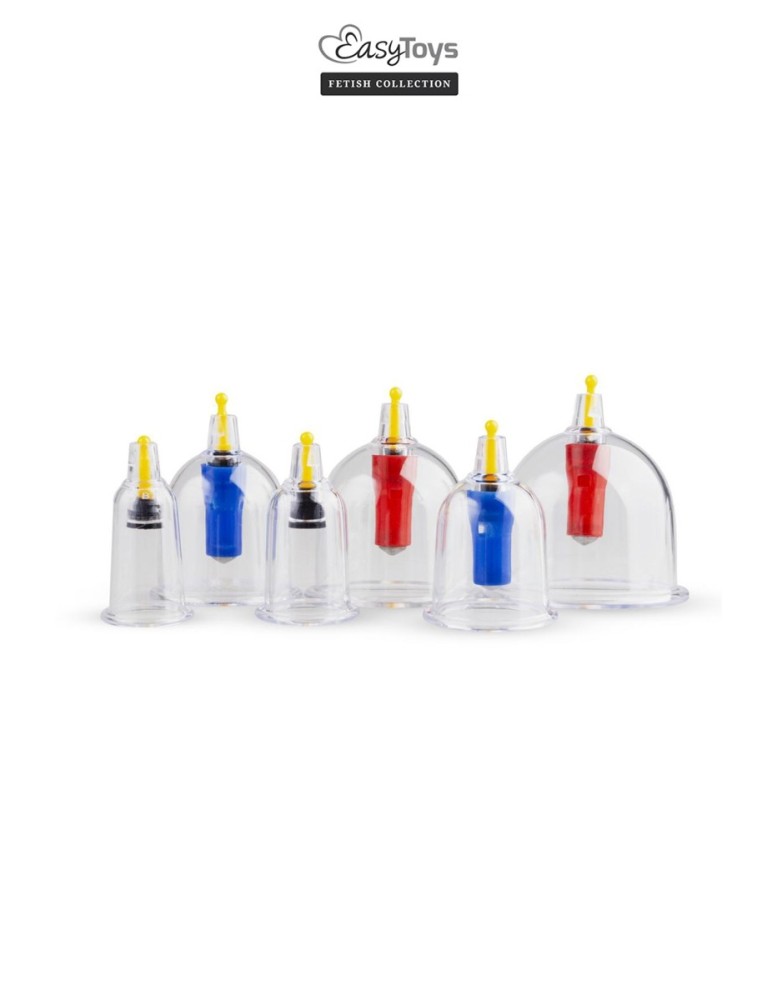 Coffret 6 ventouses Cupping Set - EasyToys Fetish Collection
