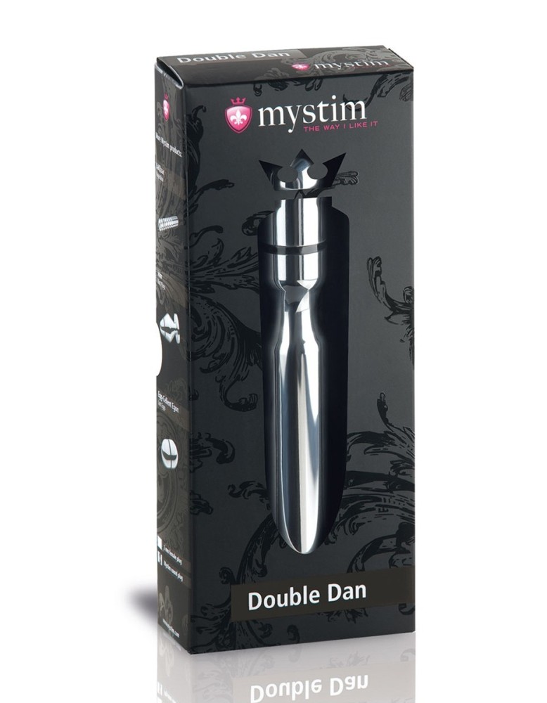 Gode électro-stimulation Double Dan - Mystim