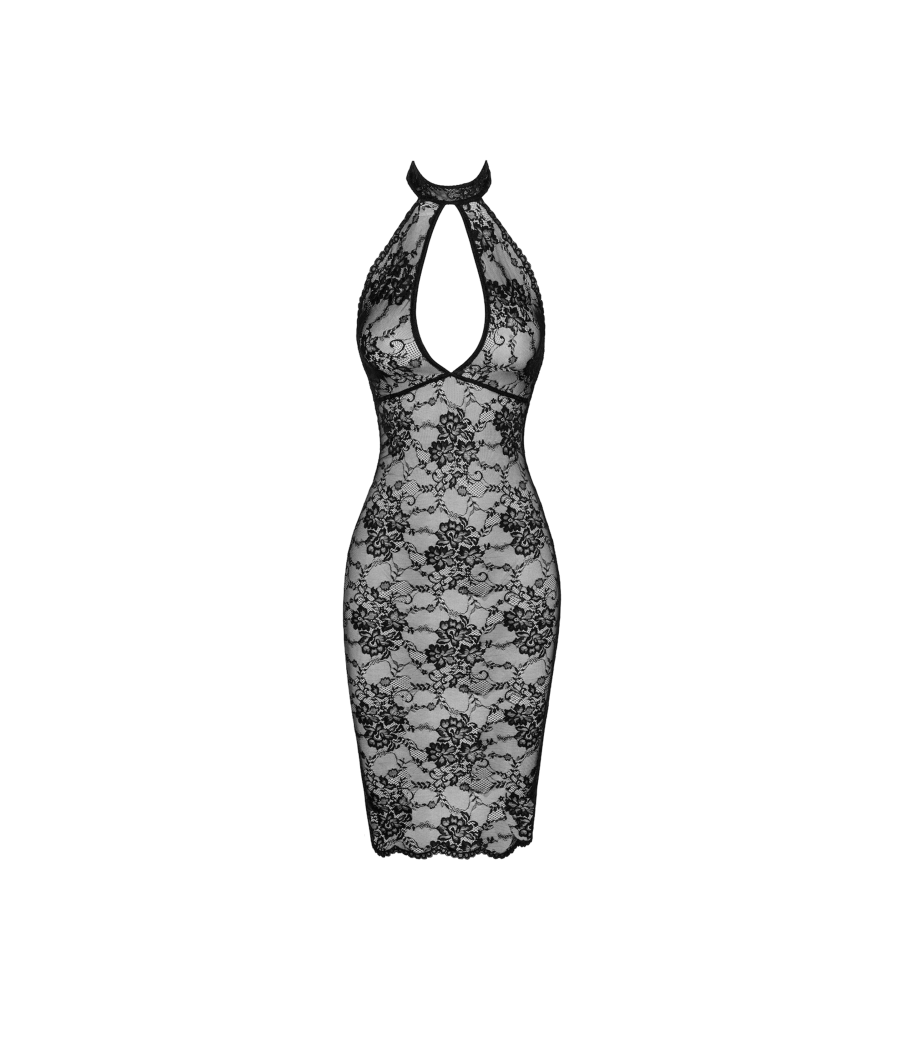 F338 Robe Midi en dentelle Nocturne