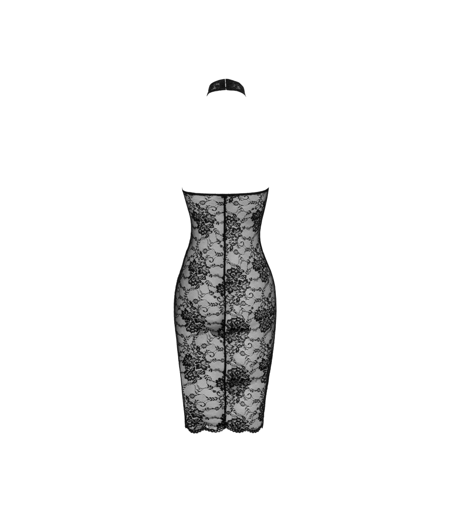 F338 Robe Midi en dentelle Nocturne