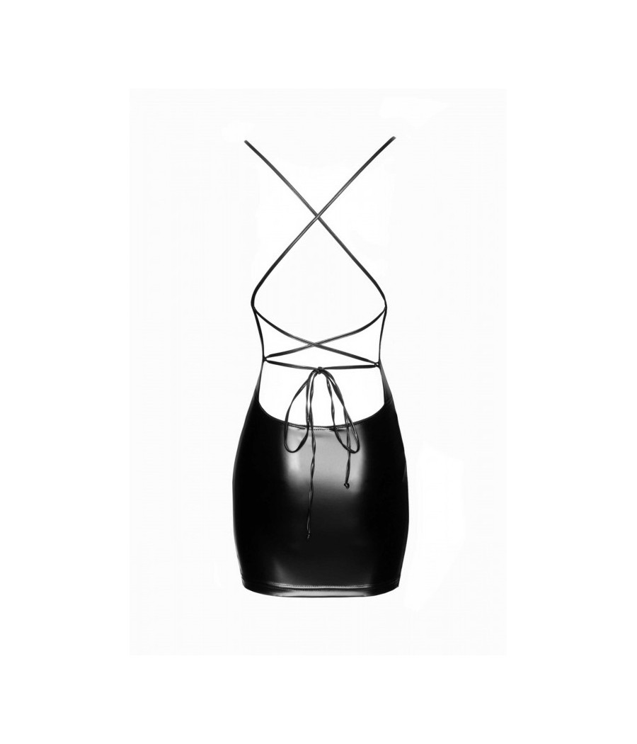 F252 Mini robe Powerwetlook avec dos lacé