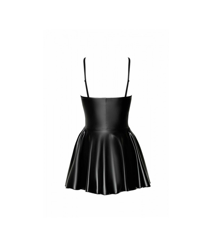 F308 Dreamer Mini robe corset wetlook avec fermeture éclair sur le devant