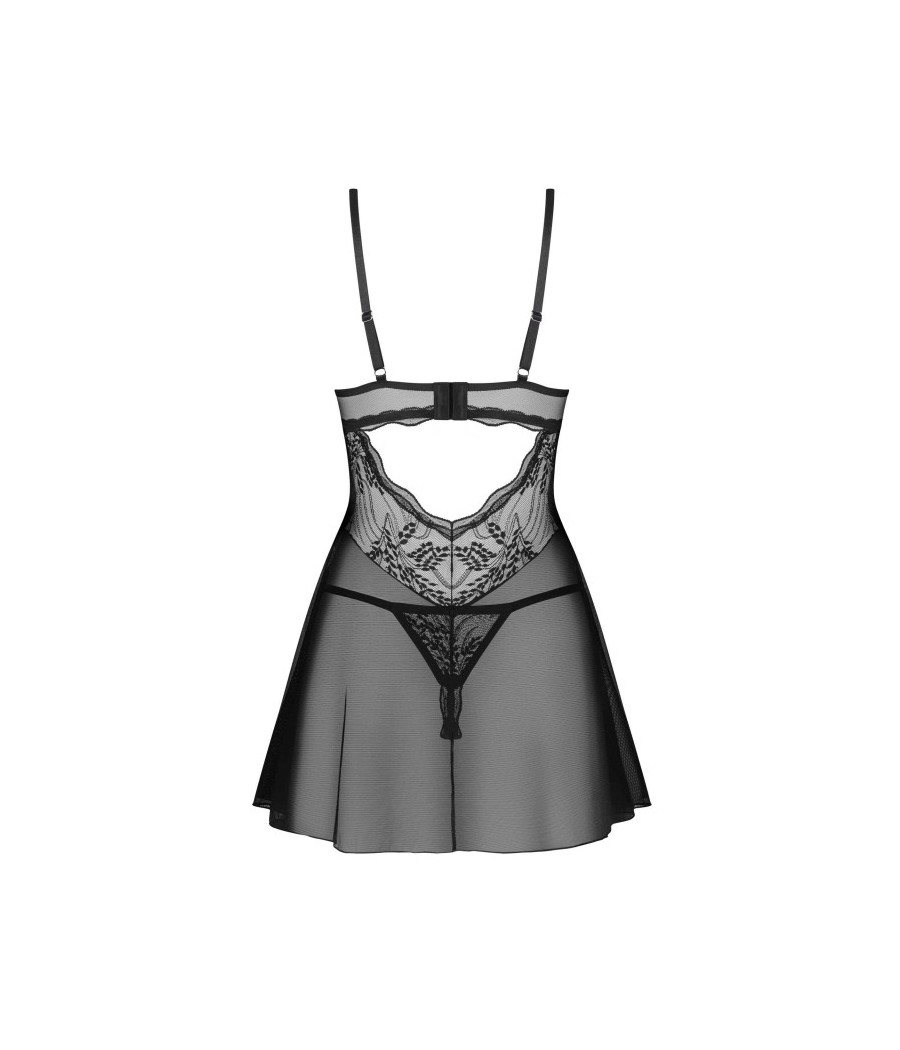 Perisia babydoll et string - Noirs