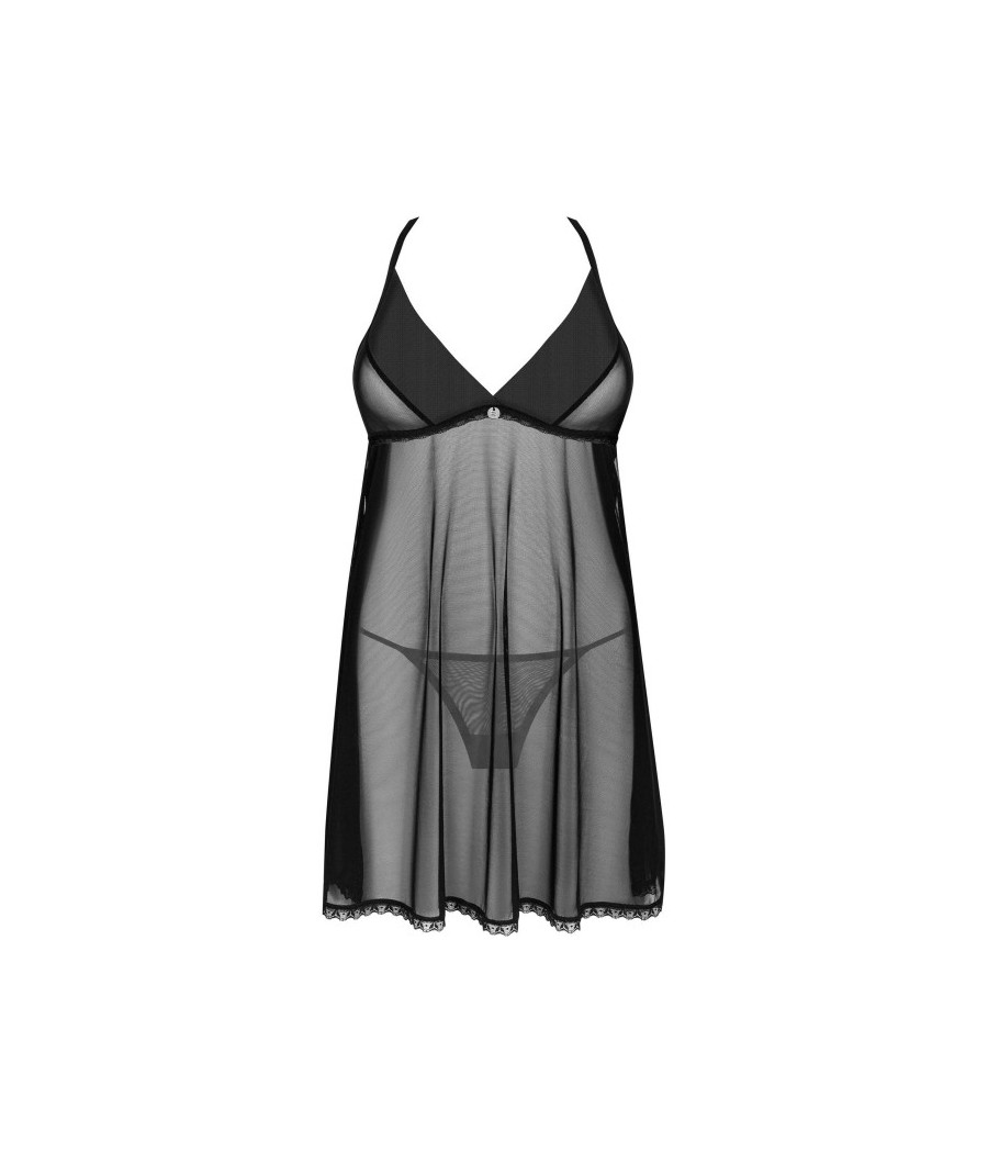 Latinesa babydoll et String - Noire