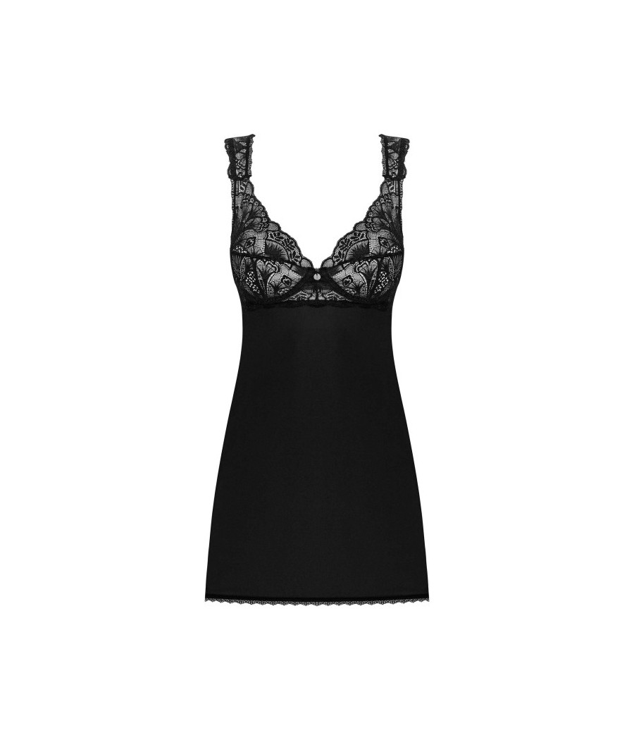 Donna Dream babydoll et String - Noire