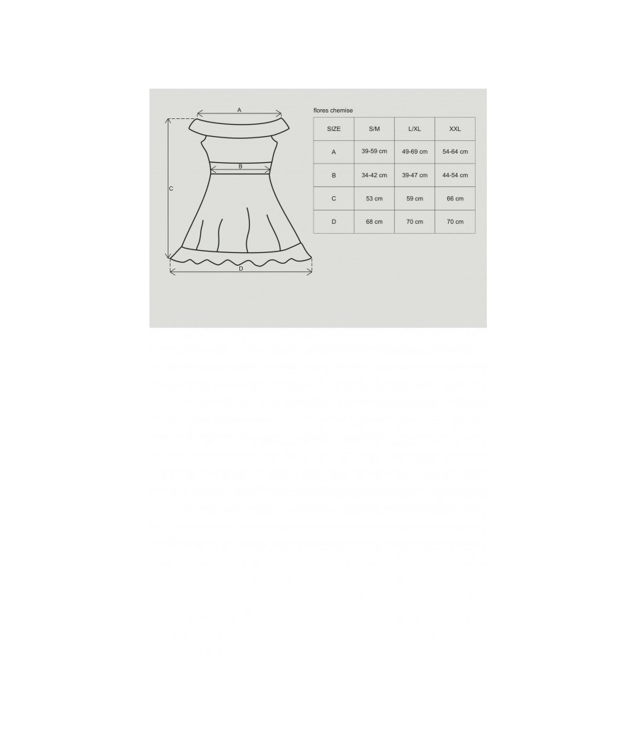 Flores babydoll - Noir