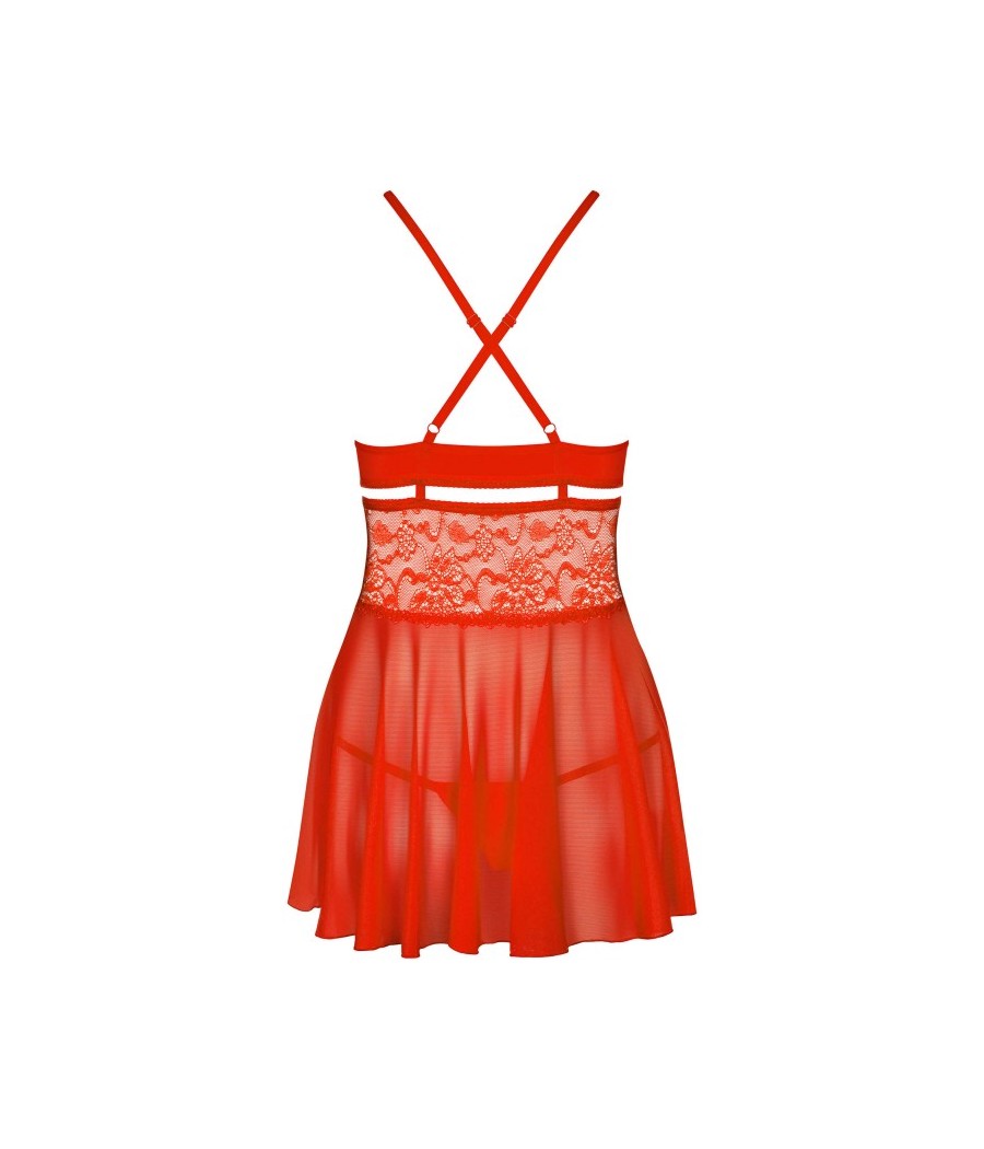 838-BAB-3 Babydoll - Rouge