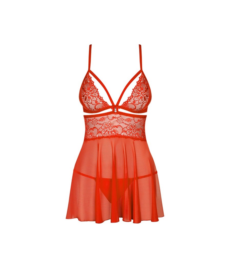 838-BAB-3 Babydoll - Rouge
