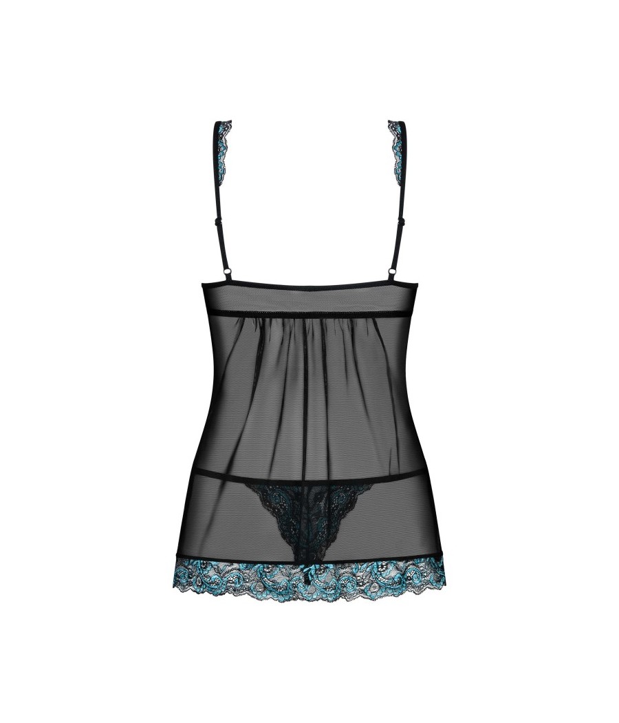 Amanta Babydoll - Noir et Turquoise