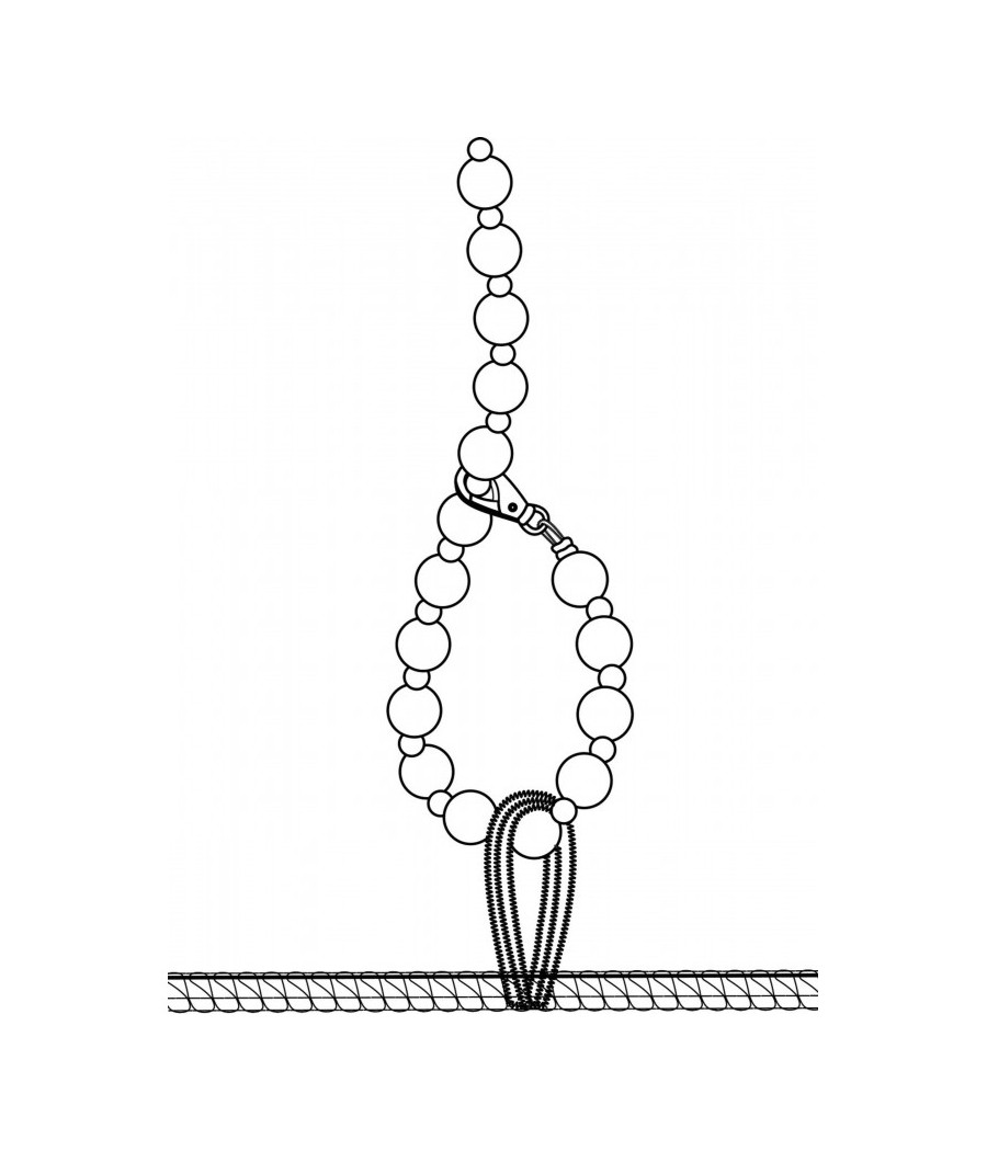 F298 Libido Combinaison à col et chaîne de perles
