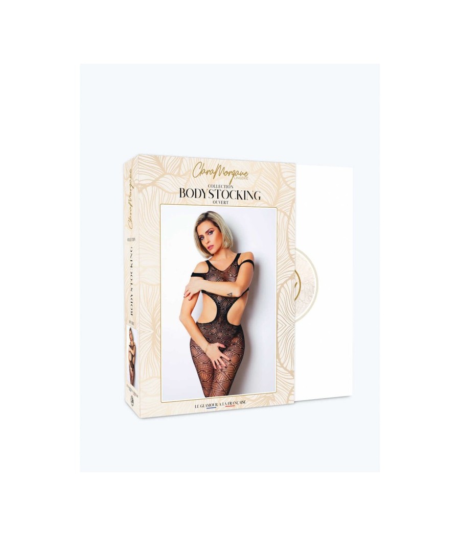 Le numéro 3 bodystocking Clara Morgane - Noir