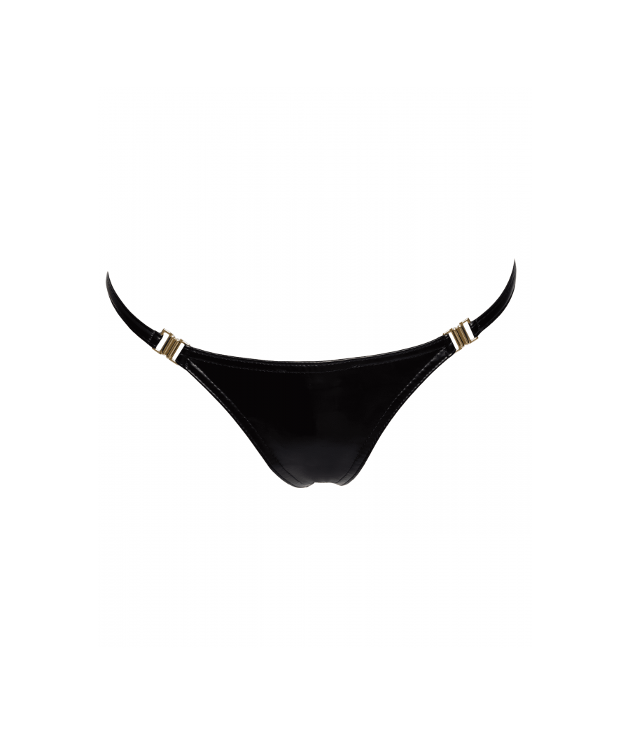 P008 Culotte Powerwetlook avec fermoir doré