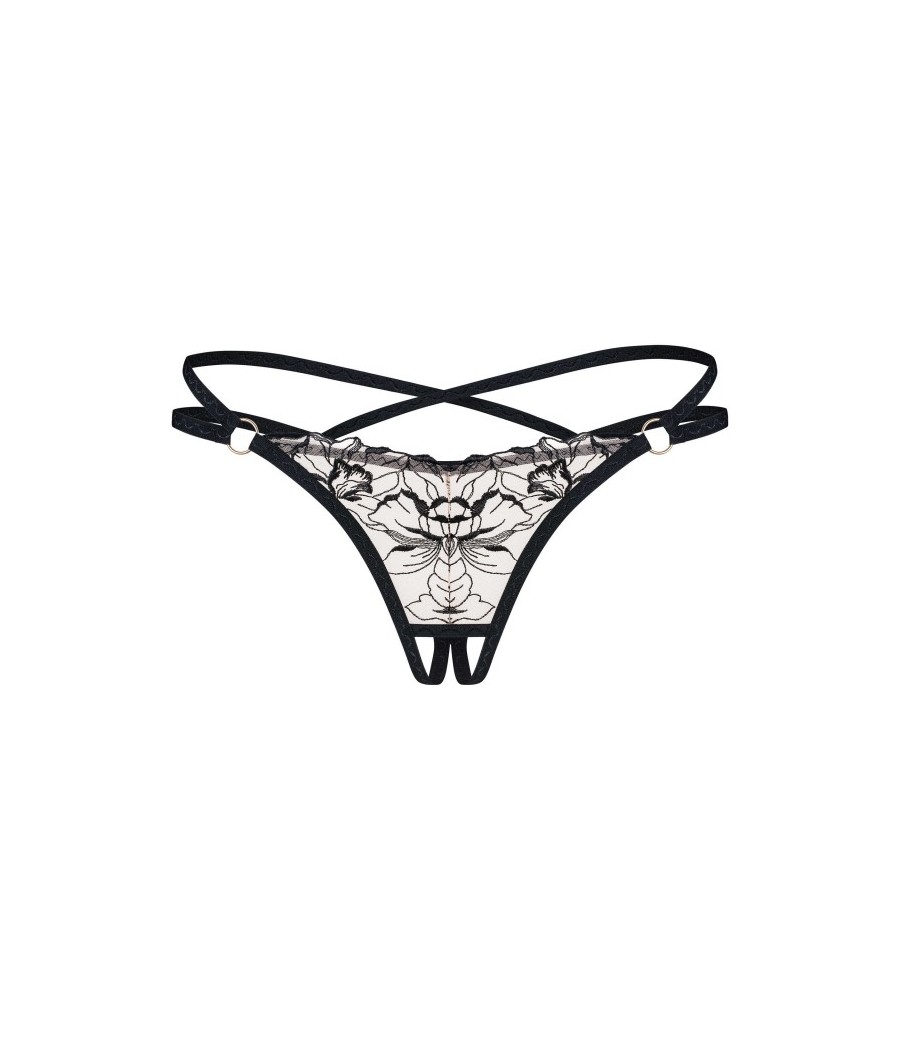 Vila blanes string ouvert - Noir