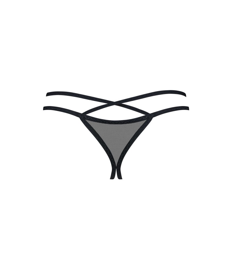 Vila blanes string ouvert - Noir