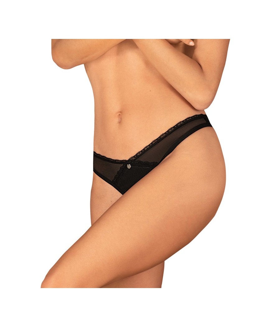 Latinesa string ouvert - Noir