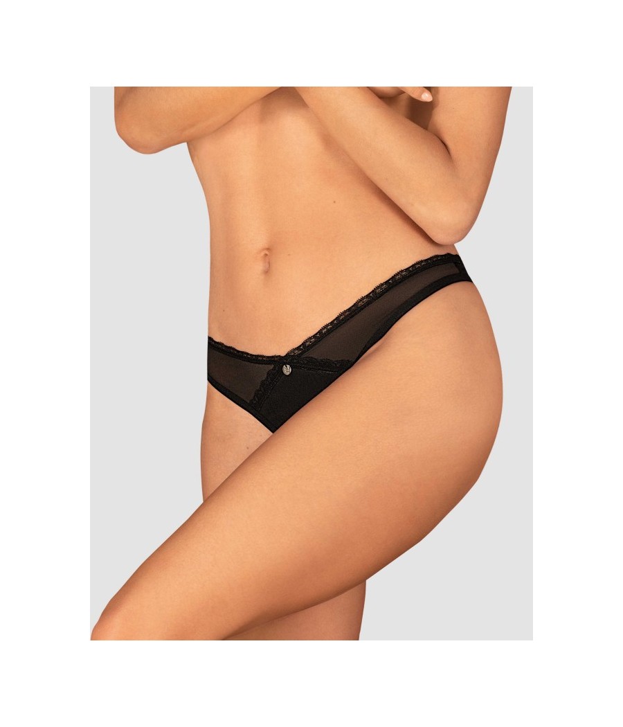 Latinesa string ouvert - Noir