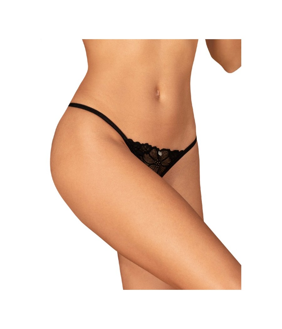 Serafia String ouvert - Noir