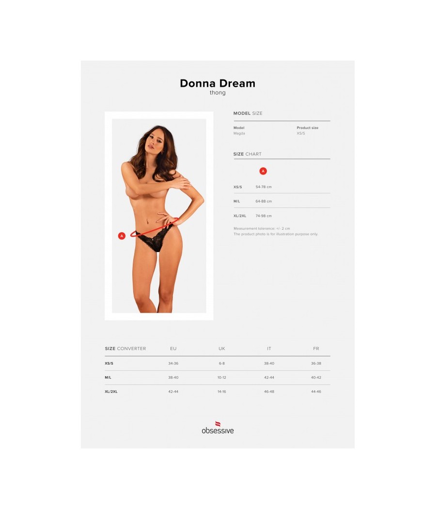 Donna Dream string - Noir