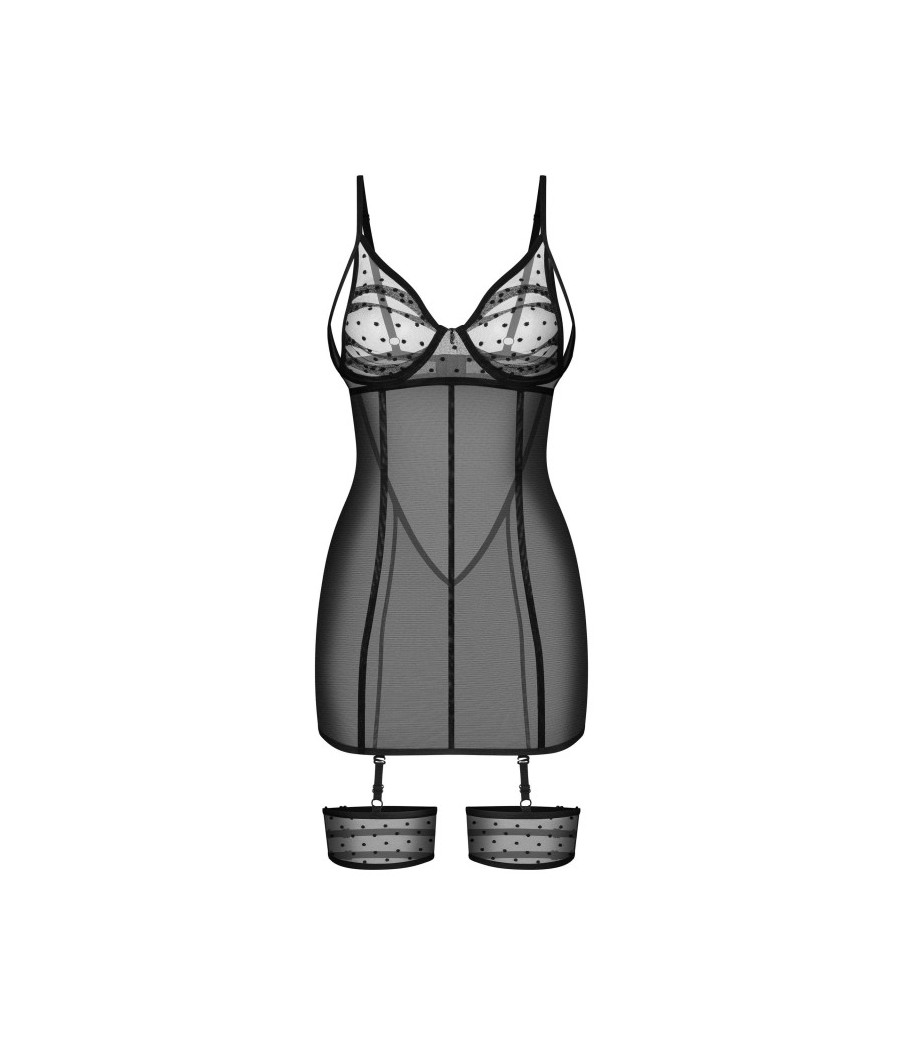 Nuites nuisette et string - Noirs