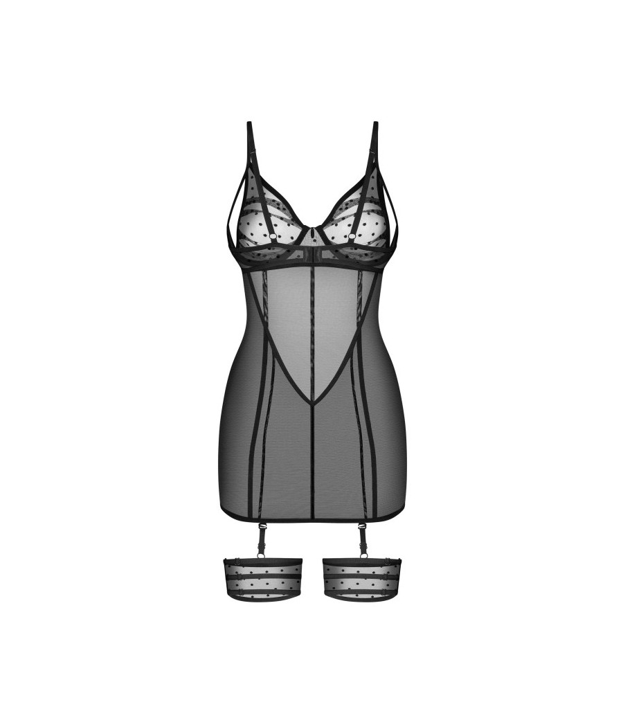 Nuites nuisette et string - Noirs