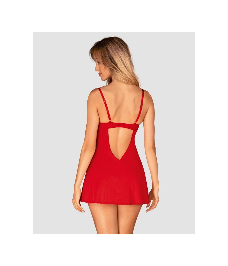 Ingridia nuisette et string - Rouge