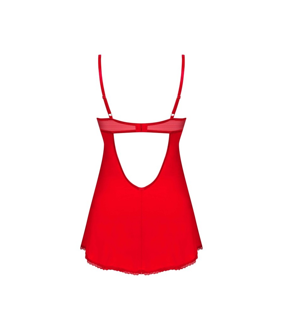 Ingridia nuisette et string - Rouge