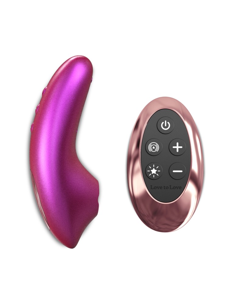 Masseur clitoridien télécommandé Dreamer Iridescent Berry - Love to Love Masseur clitoridien télécommandé Dreamer Iridescent Berry - Love to Love