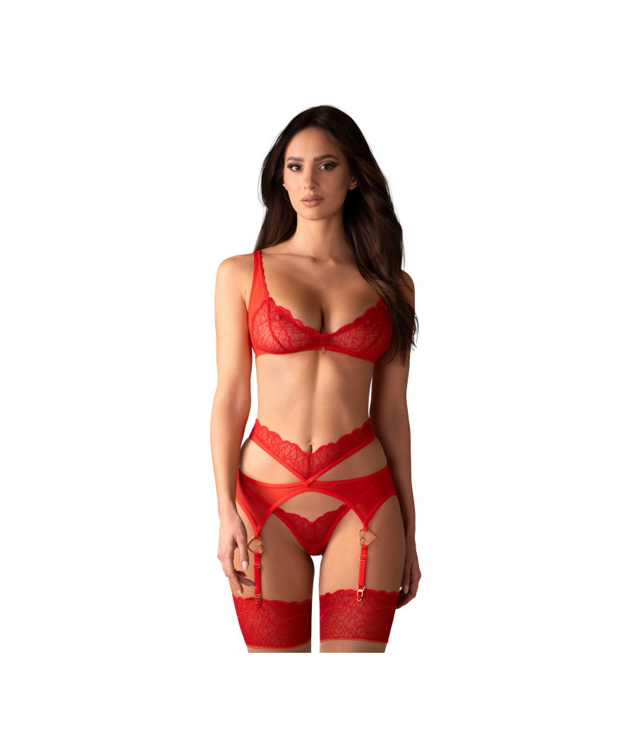 Cupide Desir ensemble 3 pièces - Rouge