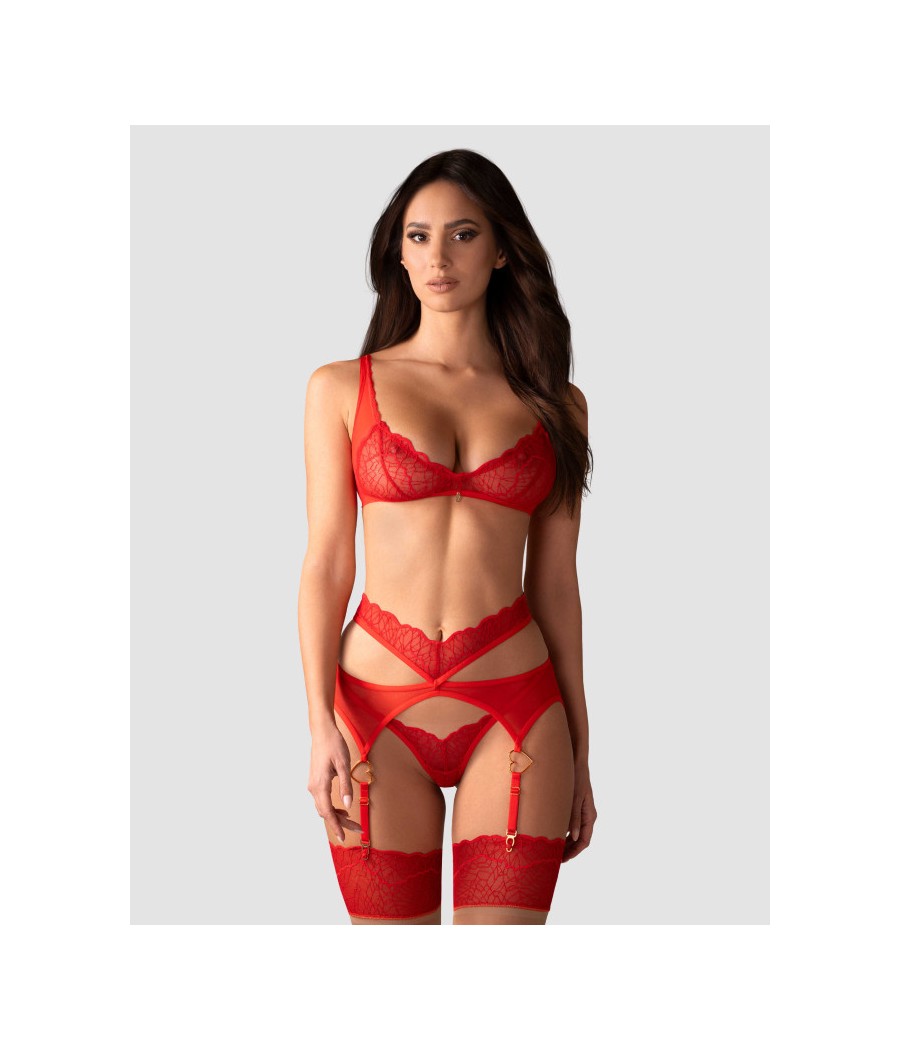 Cupide Desir ensemble 3 pièces - Rouge