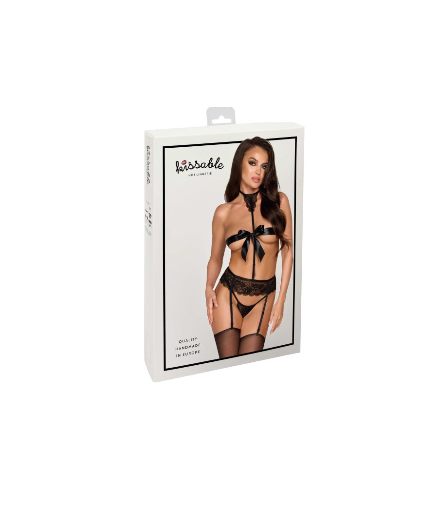 Bondage 244 ensemble lingerie 4 pièces - noir