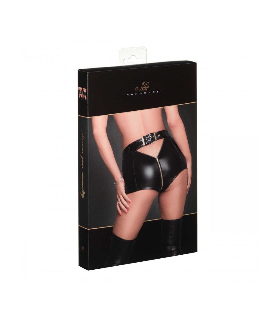 F218 Short sexy avec fermeture éclair intégrale