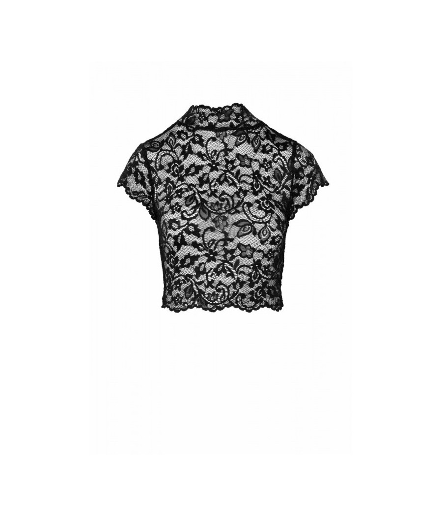 F303 Essence Top en dentelle avec col montant