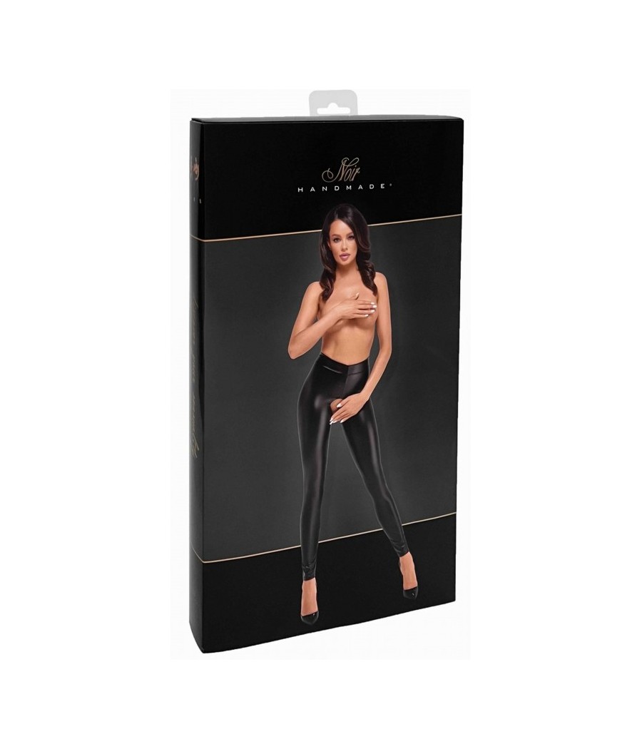 F304 Leggings Taboo wetlook avec entrejambe et fesses ouvertes