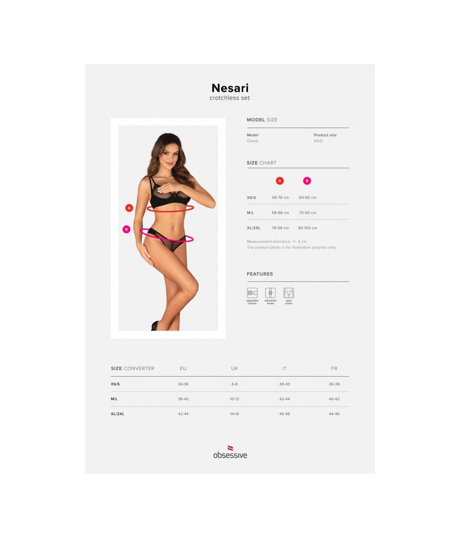 Nesari ensemble ouvert - Noir