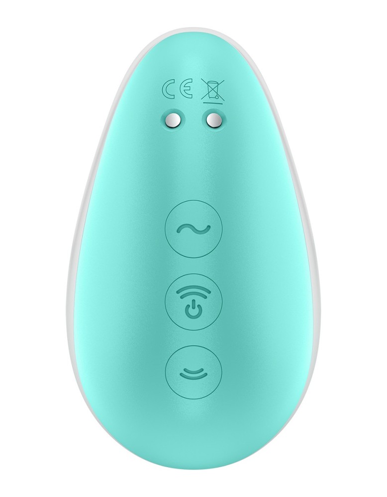 Stimulateur Pixie Dust air pulsé et vibrations - rose et menthe