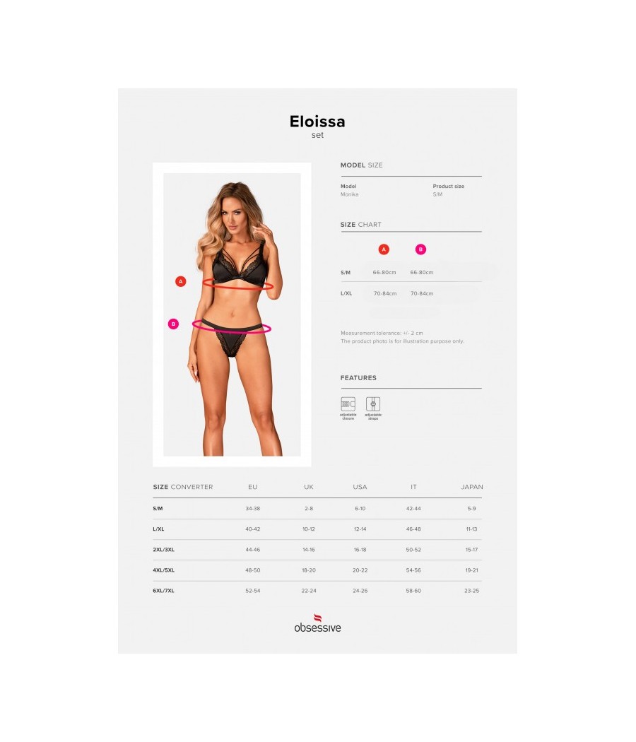Eloissa Ensemble 2 pcs - Noir