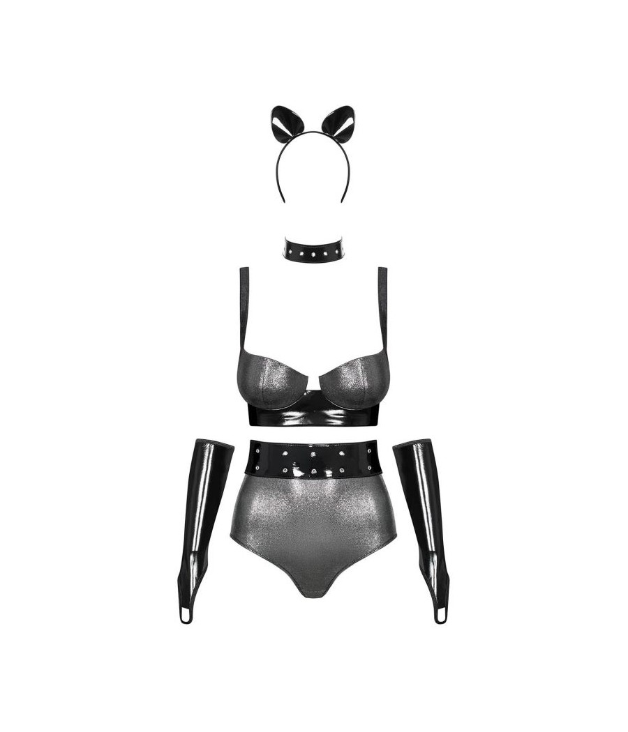 Silveria Ensemble 6 pcs - Argent et Noir