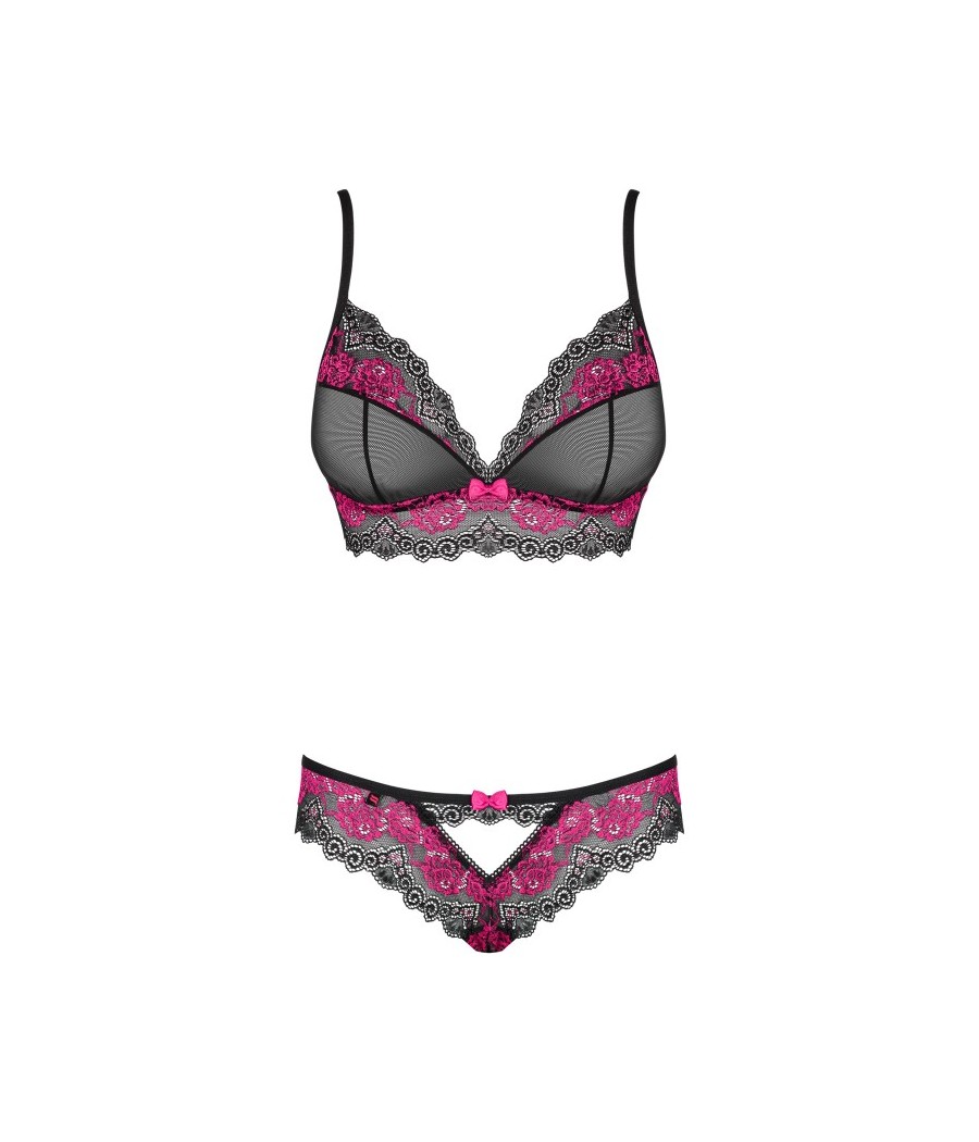 Tulia Ensemble 2 pcs - Noir et Fuchsia