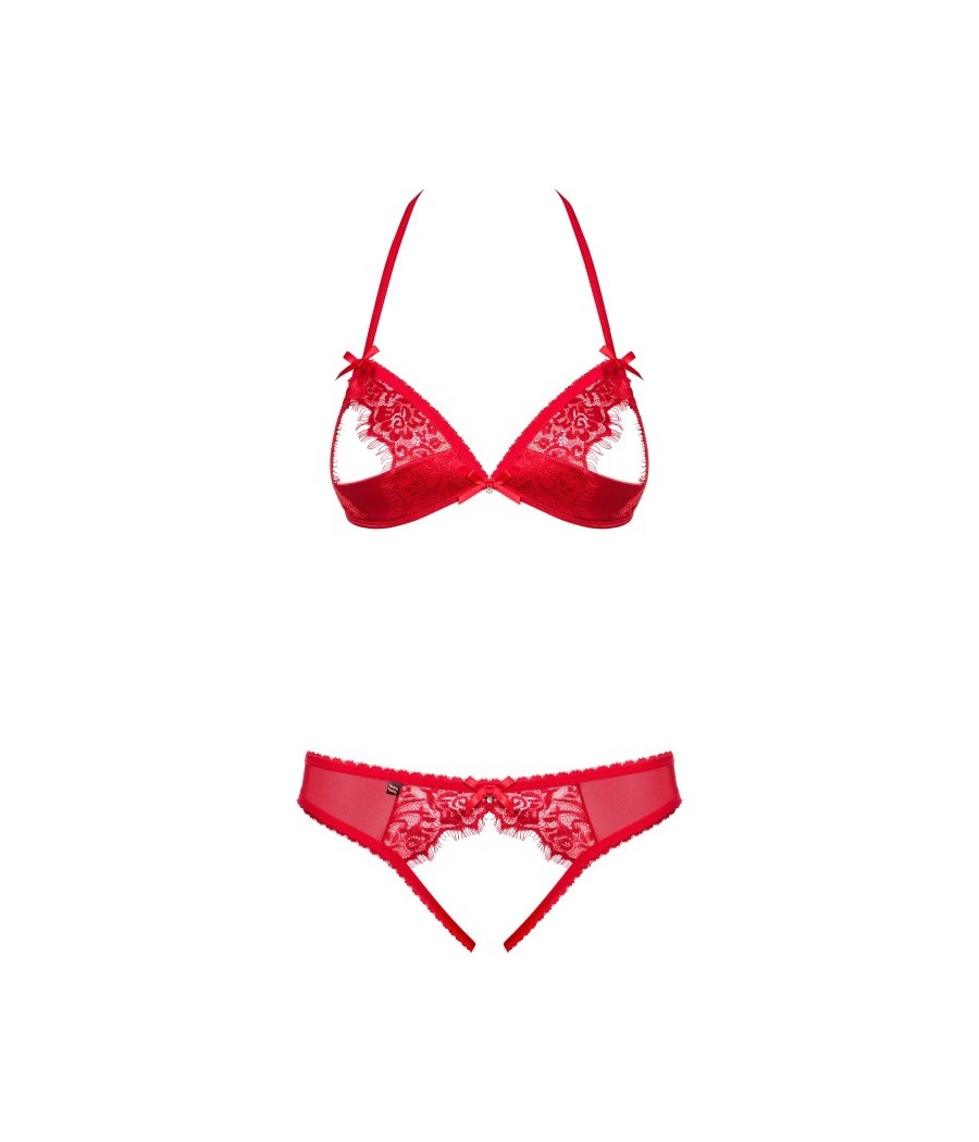 870-SEC-3 Ensemble ouvert 2 pcs - Rouge