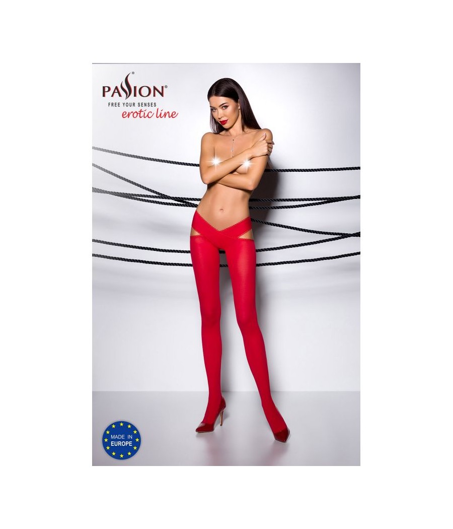 TI005R Collants 60 DEN - Rouge