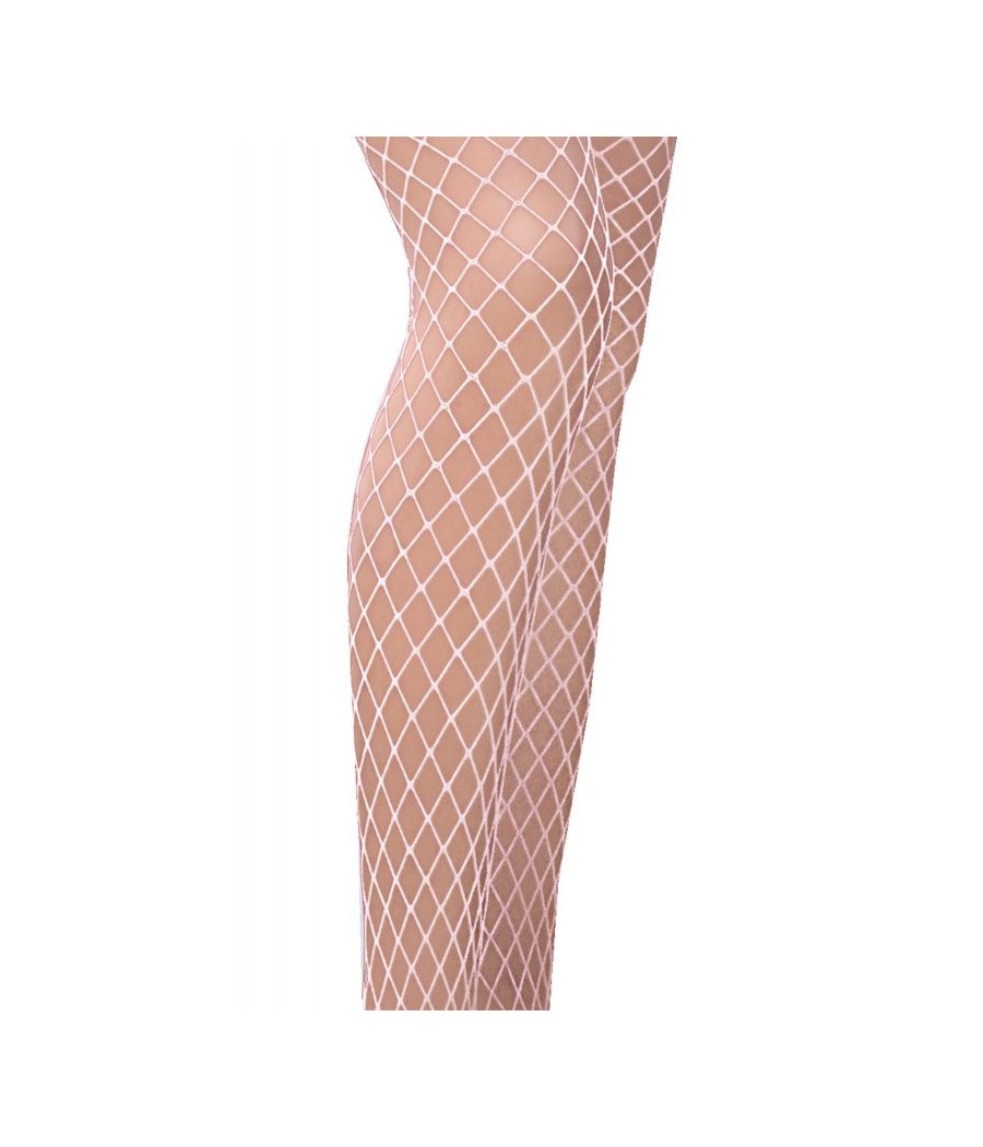 TI019 Collants Résille - Blanc
